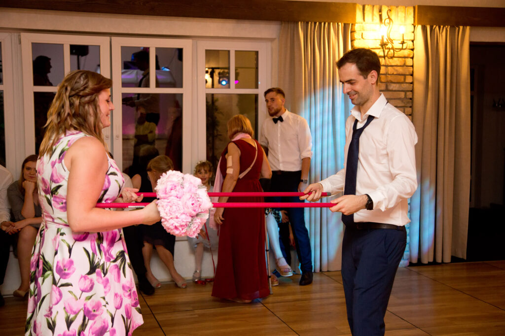 Wedding reception moment